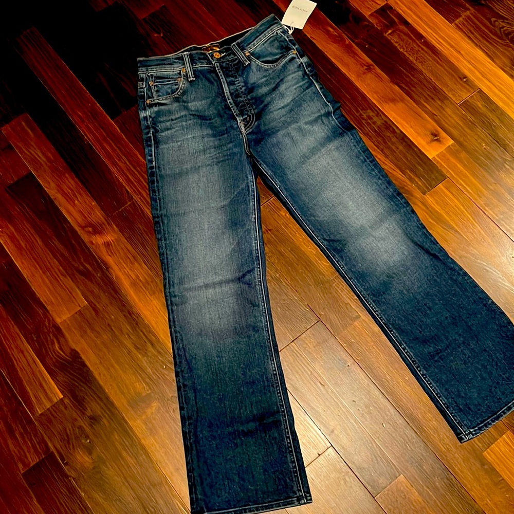 MOTHER Denim Nevee Worn W/Tags Tripper Jean w stretch Size 25